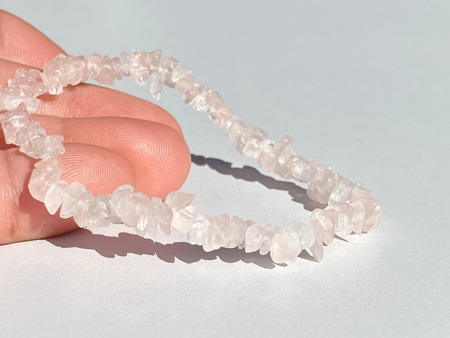 Pulsera Chip de Cuarzo Rosa | ARMONÍA - AMOR