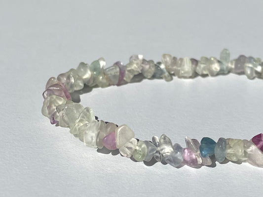 Pulsera Chip Fluorita Arco Iris | RENOVACIÓN - SABIDURÍA INTERIOR