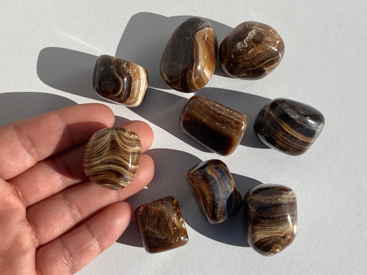 Calcita Chocolate Rodado | ESTABILIDAD - FORTALEZA INTERIOR