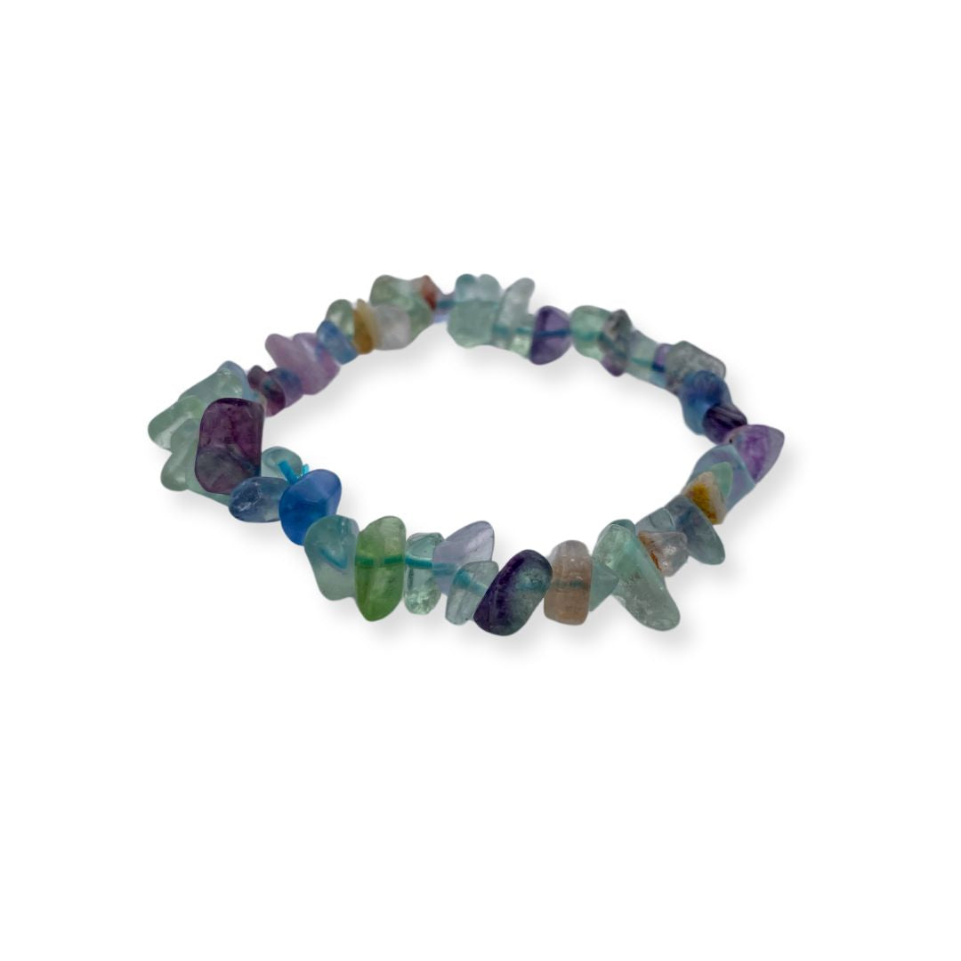 Pulsera Chip Fluorita Arco Iris | RENOVACIÓN - SABIDURÍA INTERIOR