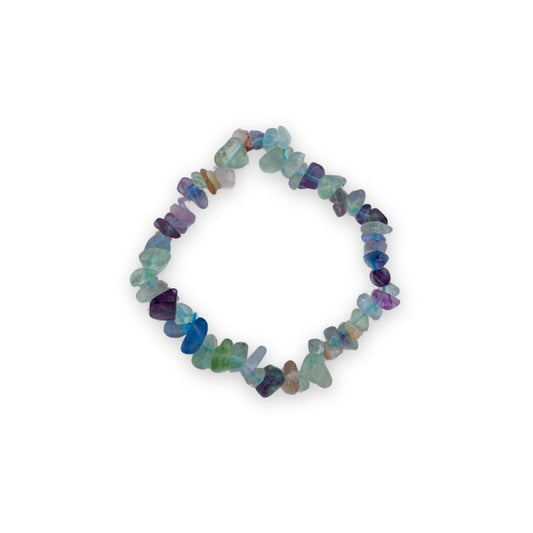 Pulsera Chip Fluorita Arco Iris | RENOVACIÓN - SABIDURÍA INTERIOR