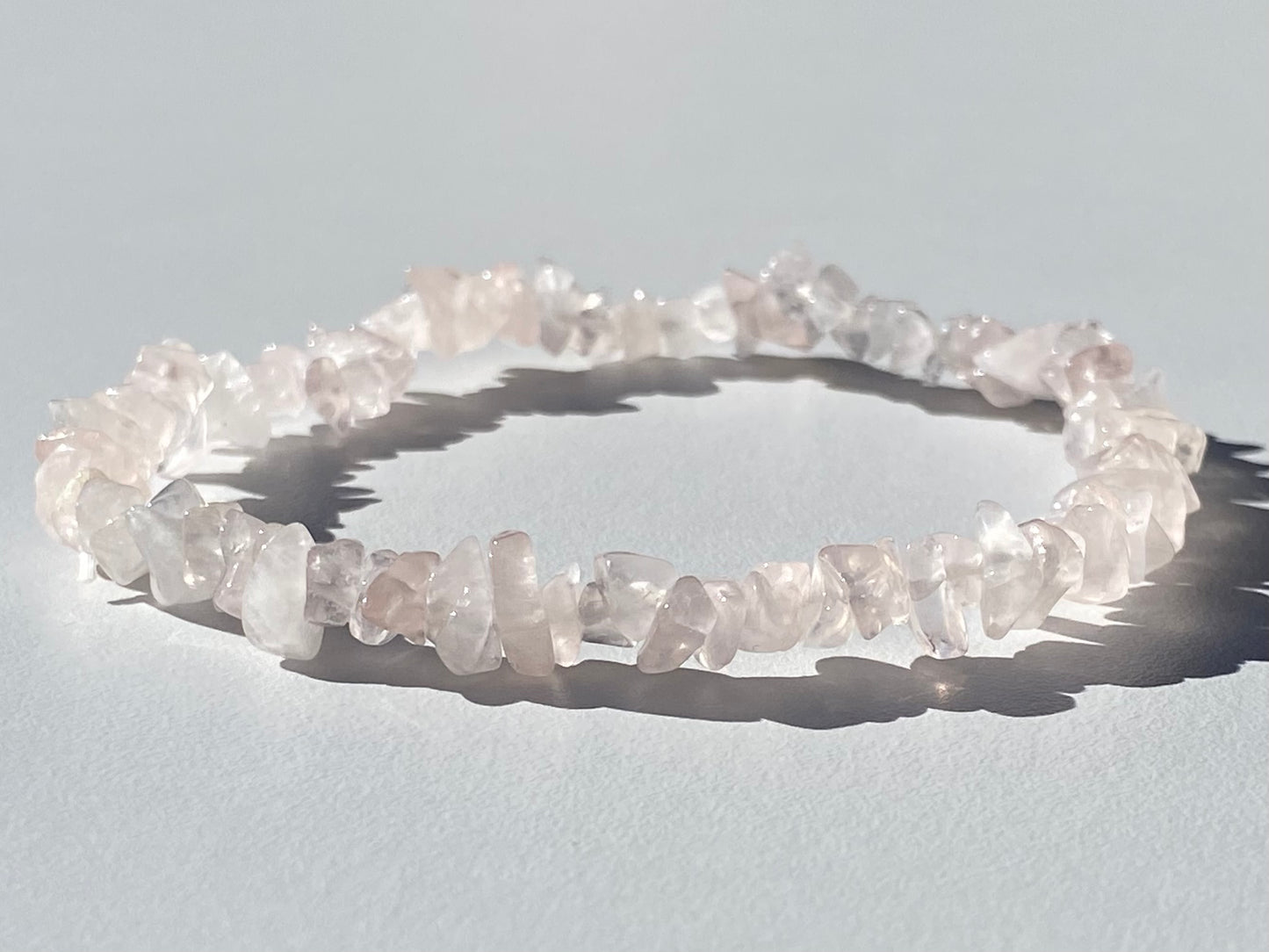 Pulsera Chip de Cuarzo Rosa | ARMONÍA - AMOR