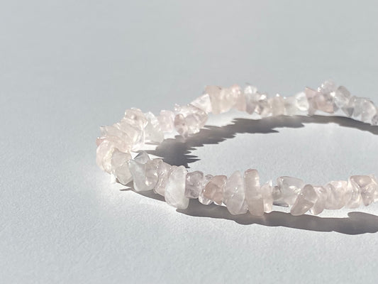 Pulsera Chip de Cuarzo Rosa | ARMONÍA - AMOR