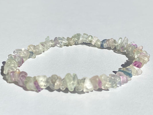 Pulsera Chip Fluorita Arco Iris | RENOVACIÓN - SABIDURÍA INTERIOR