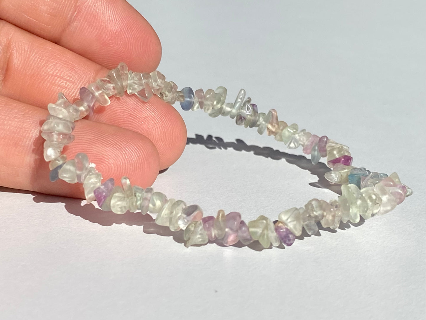 Pulsera Chip Fluorita Arco Iris | RENOVACIÓN - SABIDURÍA INTERIOR