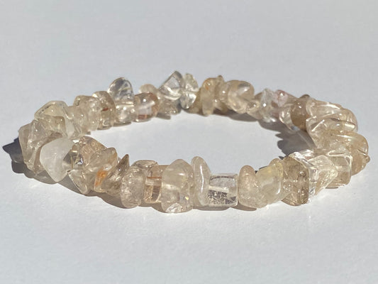 Pulsera chip Cuarzo Rutilado | INTUICIÓN - MANIFESTAR