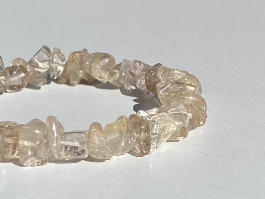 Pulsera chip Cuarzo Rutilado | INTUICIÓN - MANIFESTAR