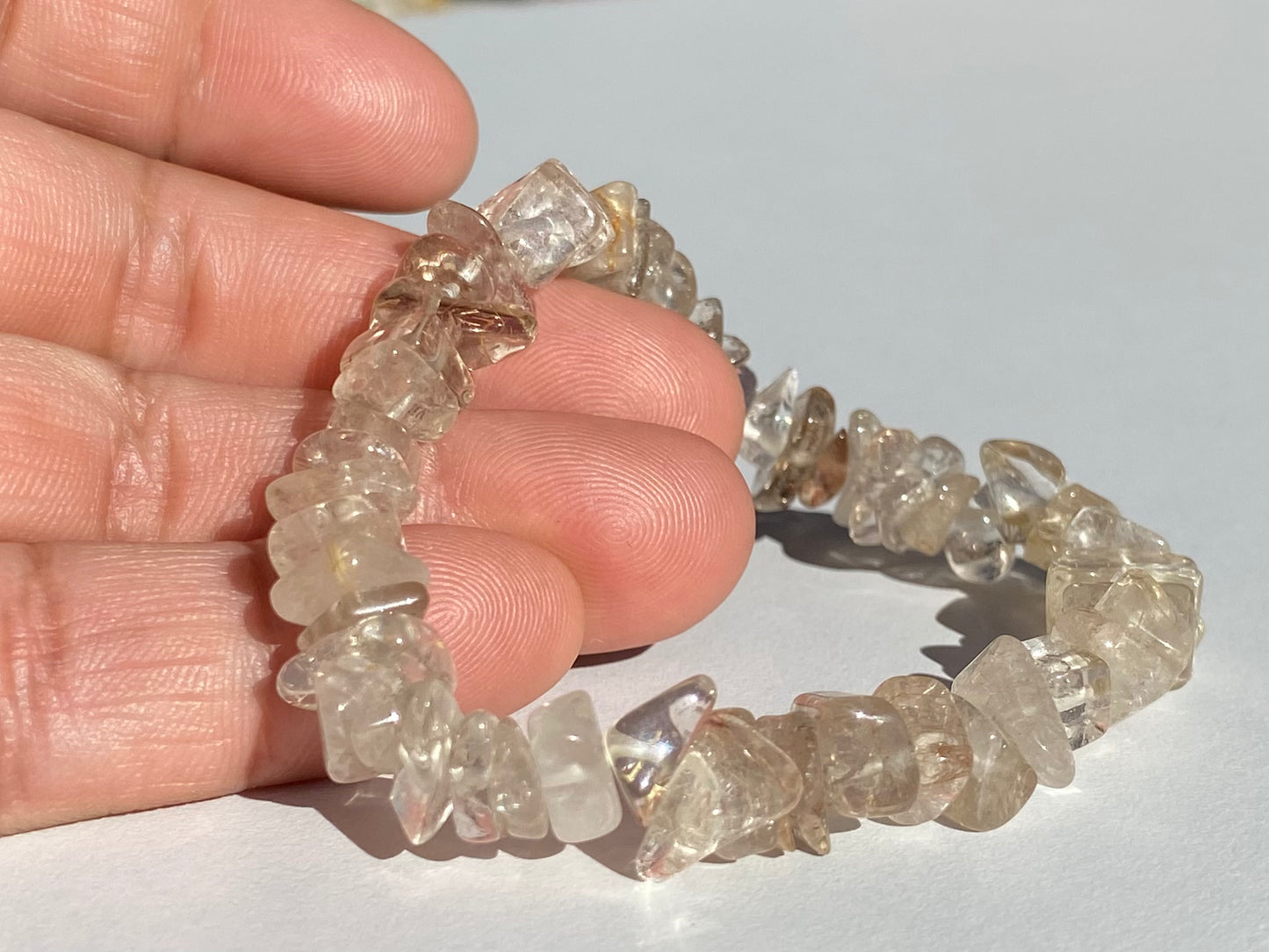 Pulsera chip Cuarzo Rutilado | INTUICIÓN - MANIFESTAR