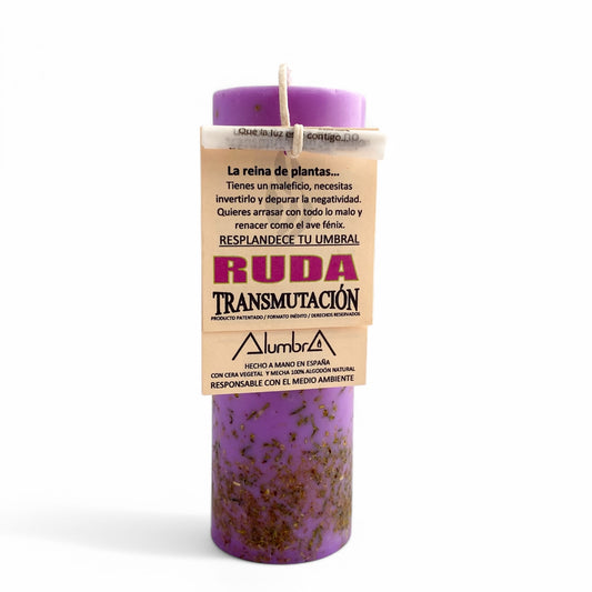 Vela Artesanal con Ruda | TRANSMUTACIÓN