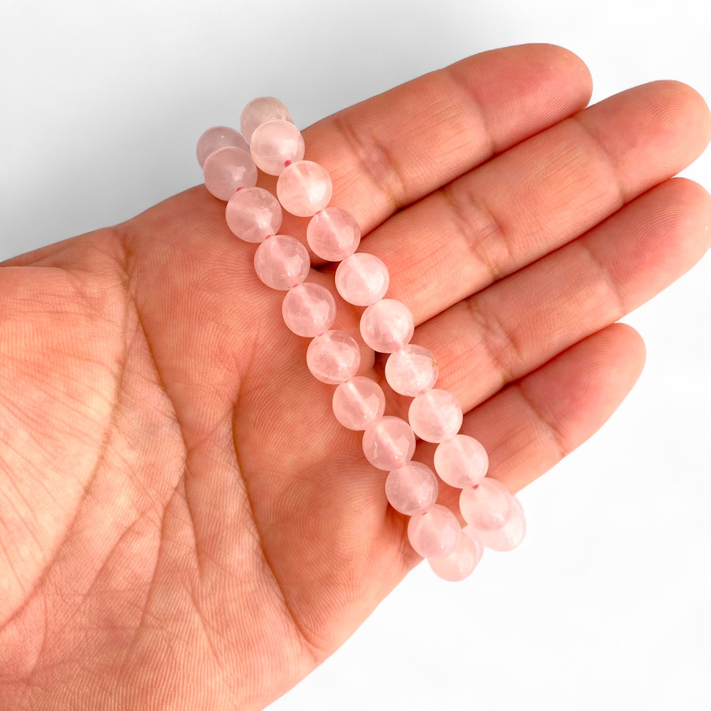 Pulsera Cuarzo Rosa | 8mm | ARMONÍA - AMOR