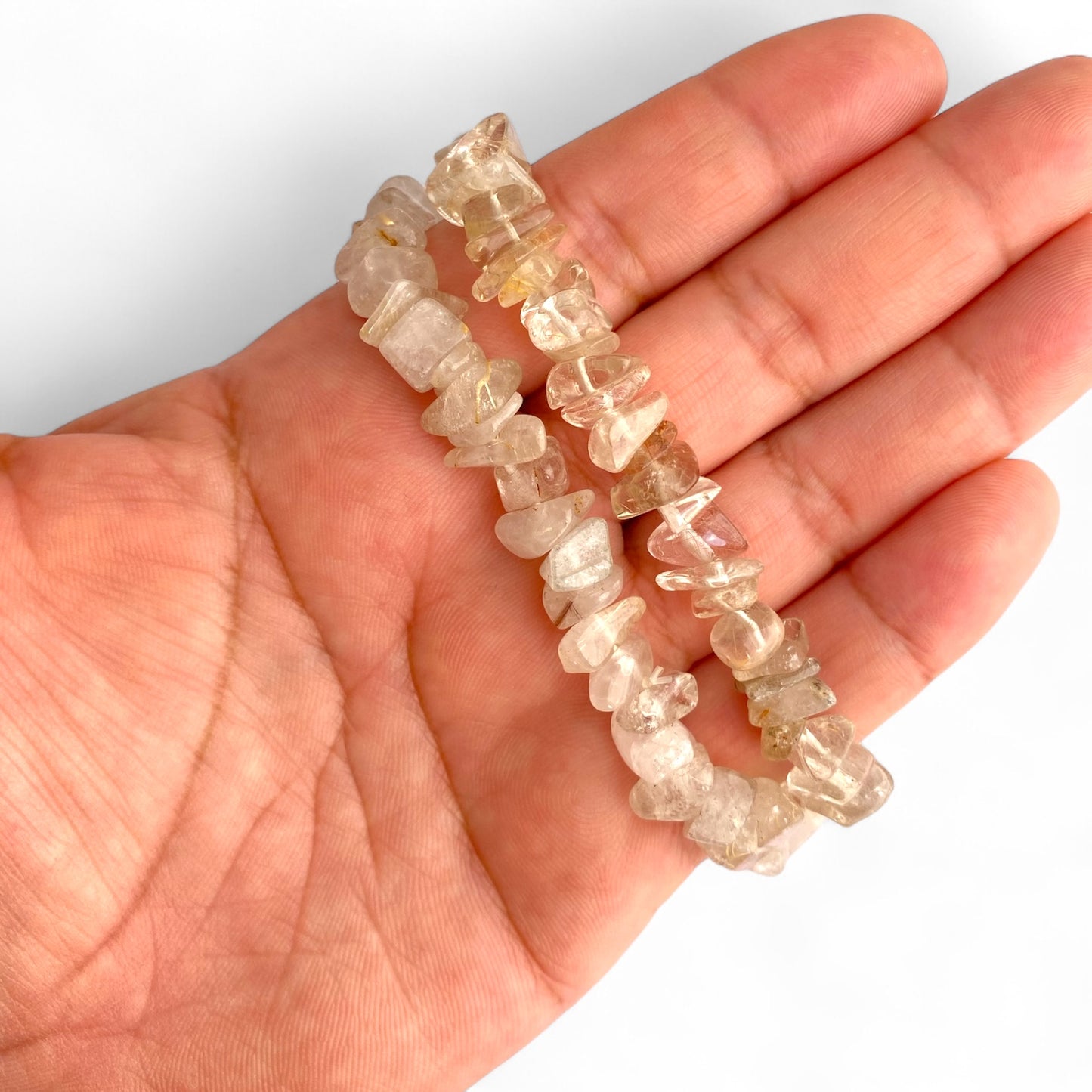 Pulsera chip Cuarzo Rutilado | INTUICIÓN - MANIFESTAR