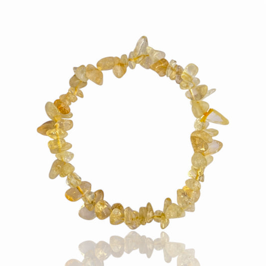 Pulsera Chip Citrino Calentado | ABUNDANCIA